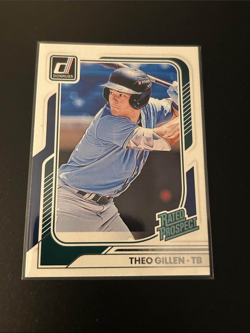 Donruss Rated Prospect Theo Gillen Baseball Card - Tampa Bay Rays